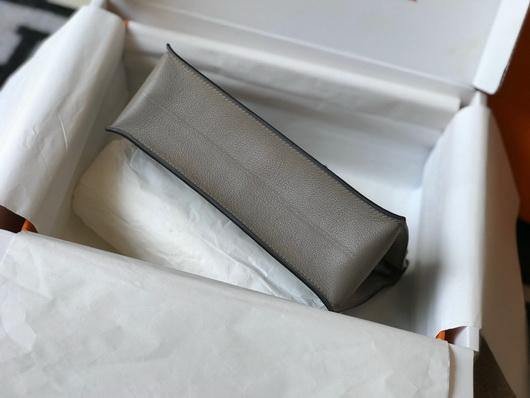 Replica Hermes Kelly Danse 22cm Leather Bag 20356 Gray