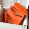 Replica Hermes Kelly Danse 22cm Leather Bag 20355 Orange