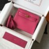 Replica Hermes Kelly Danse 22cm Leather Bag 20351 Plum
