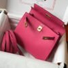 Replica Hermes Kelly Danse 22cm Leather Bag 20351 Plum