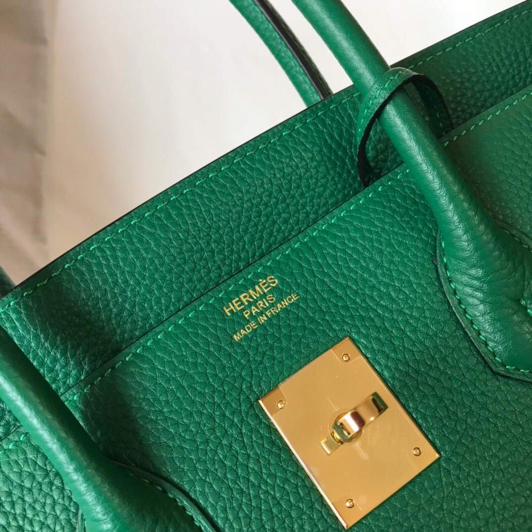 Replica Hermes Birkin Designer Tote Bag Togo Leather 28339 Green
