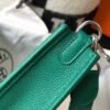 Replica Hermes Evelyne Bag Designer Hermes Mini Crossbody Real Bag 20427 Dark Green