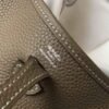 Replica Hermes Evelyne Bag Hermes Mini Crossbody Bag 20400 Silver Buckle Dark Gray