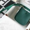 Replica Hermes Evelyne Bag Designer Hermes Mini Crossbody Bag 20389 Gold Buckle Green