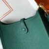 Replica Hermes Evelyne Bag Designer Hermes Mini Crossbody Bag 20389 Gold Buckle Green