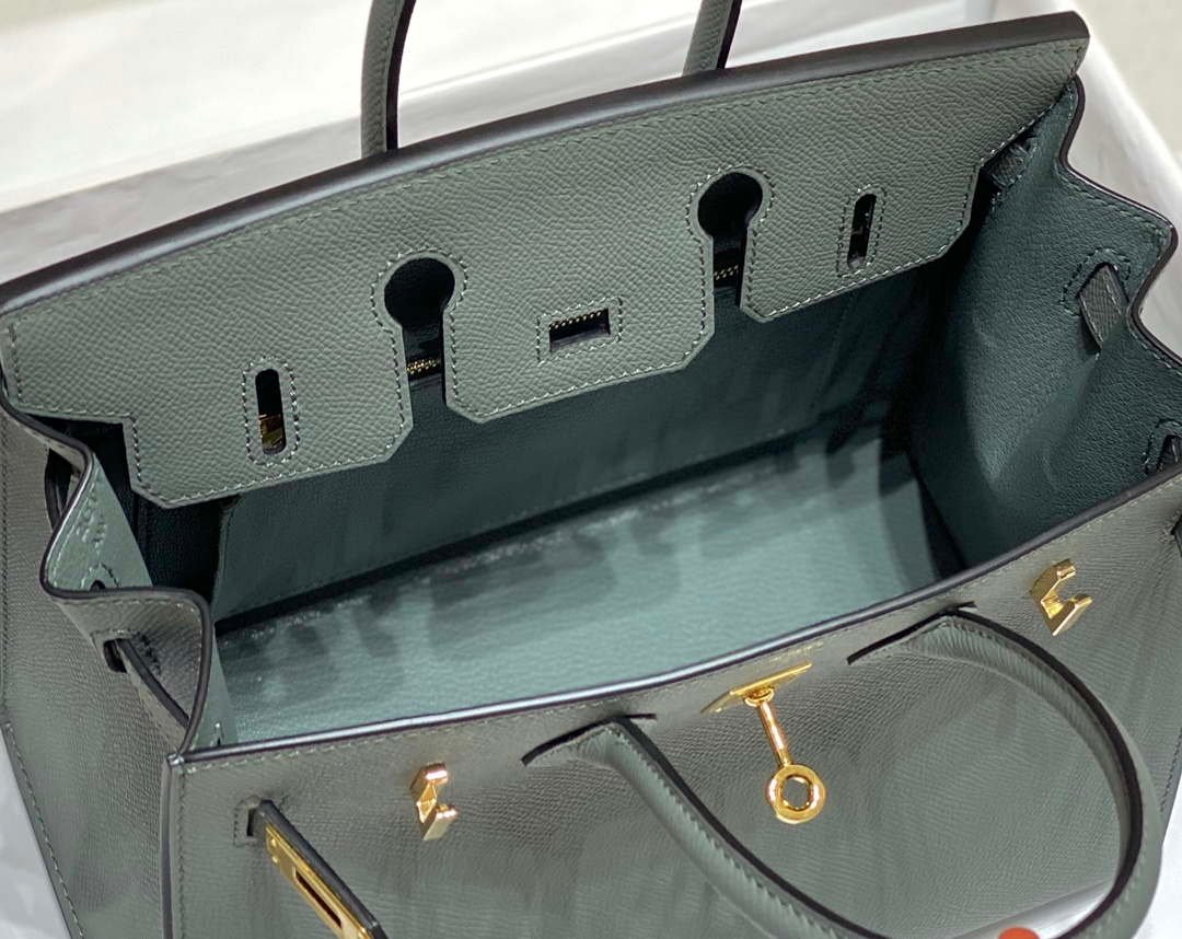 Replica Hermes Birkin Designer Tote Bag Epsom Leather 28370 Almond Green