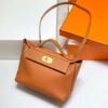 Replica Hermes Kelly 2424 Leather 29cm H230267 Brown Shoulder bag