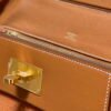 Replica Hermes Kelly 2424 Leather 29cm H230267 Brown Shoulder bag