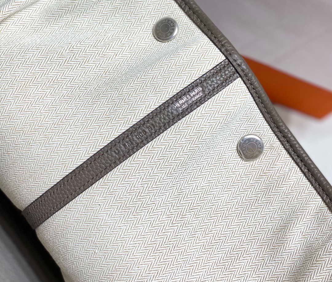 6532782e58301.jpg Replica Hermes Dark Gray Togo Medium Garden Party 36cm Bag H239059