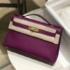 653279ce2a9dc.jpg Replica Hermes Kelly Pouchette Swift Leather clutch bag Gold H230273