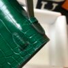 Replica Hermes Mini Kelly Pouchette Crocodile Leather H230238 Green