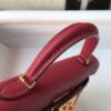 Replica Hermes Kelly Bag Hermes 19CM Epsom Shoulder Mini Bag Wine red 20462
