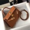Replica Hermes Kelly Bag Hermes 19CM Epsom Shoulder Mini Bag Tan 20467