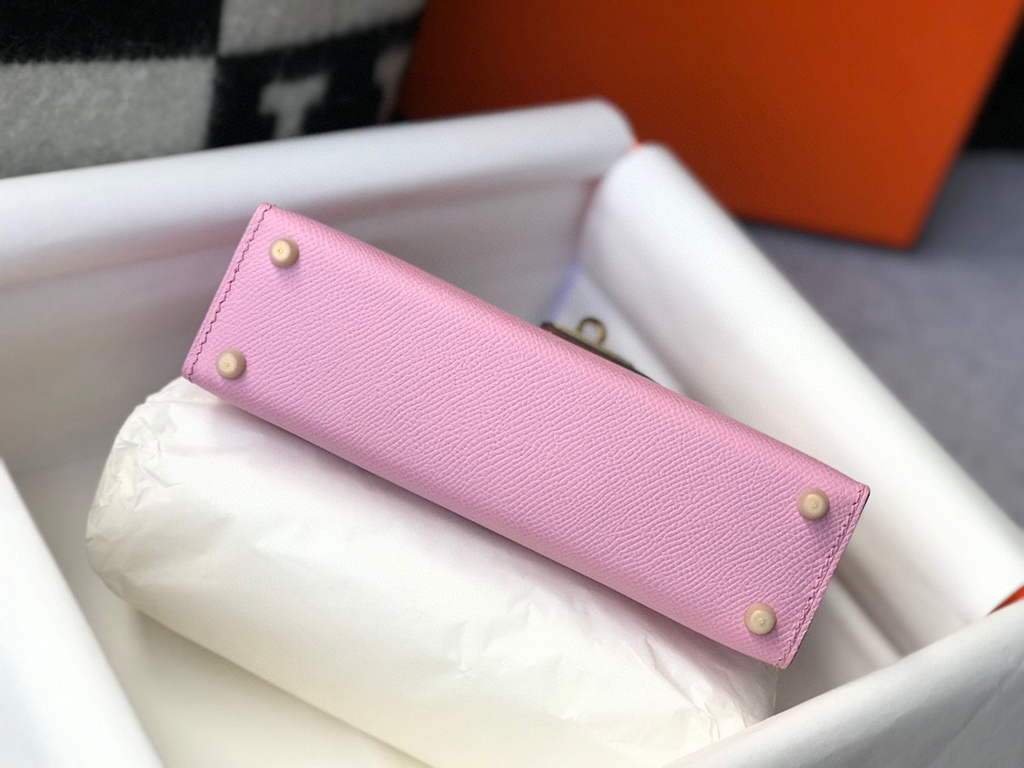 65327b6813541.jpg Replica Hermes Kelly Bag Hermes 19CM Epsom Shoulder Mini Bag purple 20459