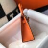 Replica Hermes Kelly Bag Hermes 19CM Epsom Shoulder Mini Bag Orange 20464