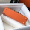 Replica Hermes Kelly Bag Hermes 19CM Epsom Shoulder Mini Bag Orange 20464