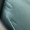 Replica Hermes Kelly Bag Hermes 19CM Epsom Shoulder Mini Bag Dark gray 20474