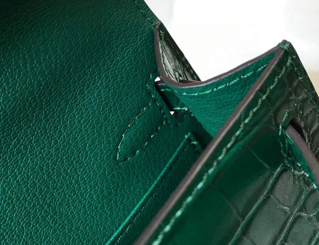Replica Hermes Kelly Bag Designer Hermes 19CM Shoulder Mini Bag Green 20452