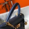 Replica Hermes Sellier Kelly 28cm of Epsom Leather Bag 20338 Blue
