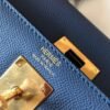 Replica Hermes Sellier Kelly 28cm of Epsom Leather Bag 20338 Blue