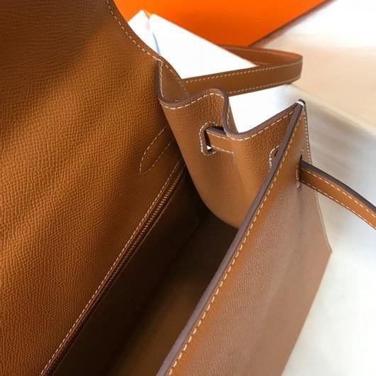 65327c78462b5.jpg Replica Hermes Sellier Kelly 28cm of Epsom Leather Bag 20335 Tan