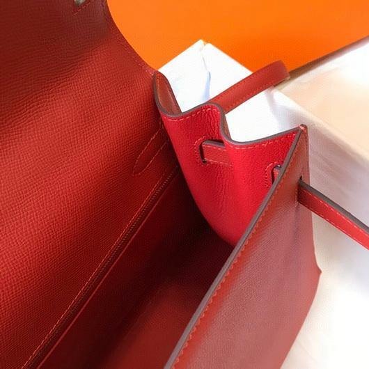 Replica Hermes Sellier Kelly 28cm of Epsom Leather Bag 20332 Red