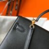 Replica Hermes Sellier Kelly 28cm of Epsom Leather Bag 20330 Black