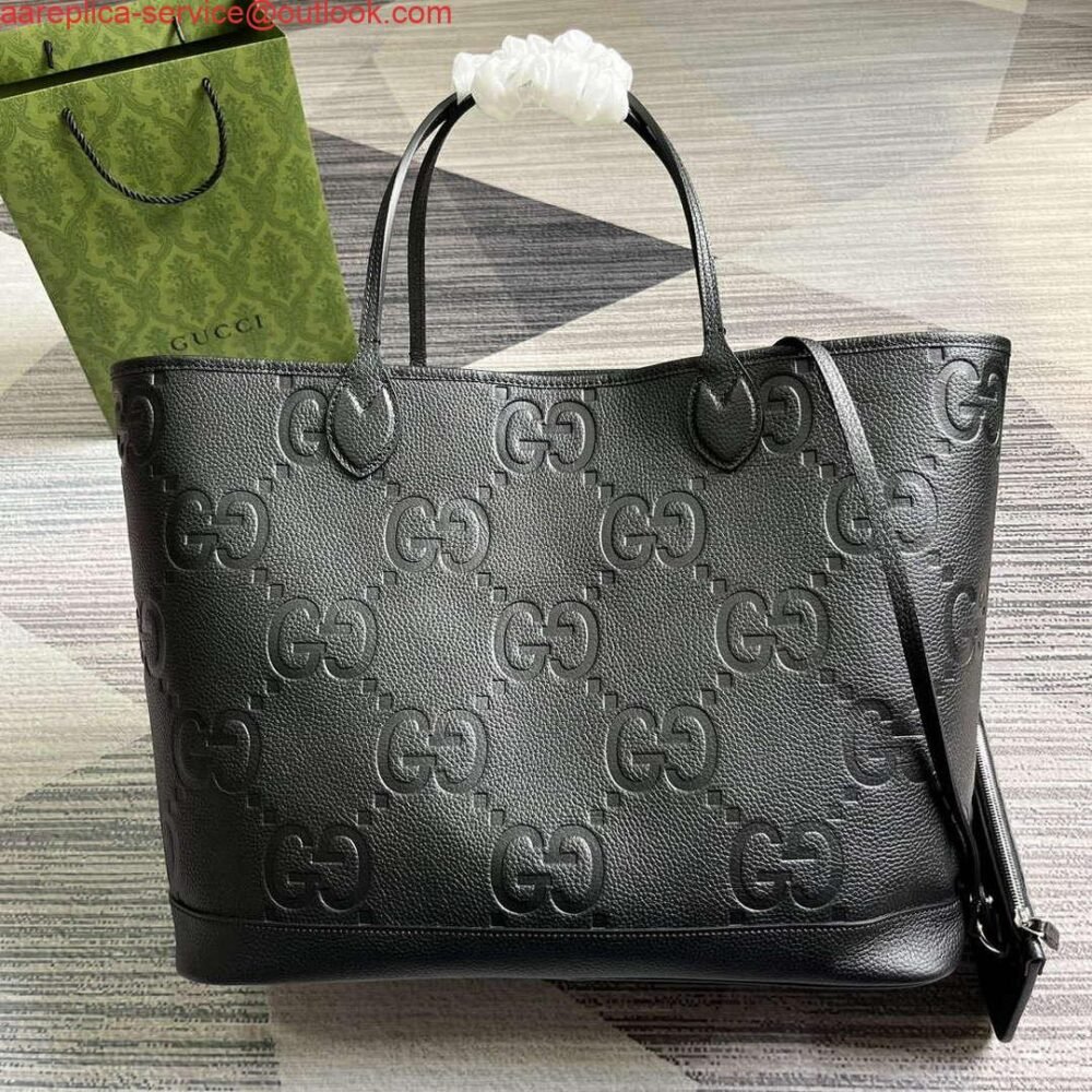 65327f5b6668d.jpg Replica Gucci 726755 Jumbo GG large tote bag Black
