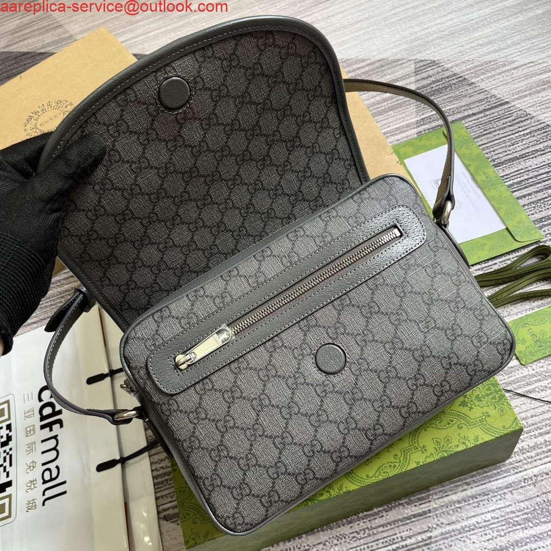 Replica Gucci 724704 Ophidia Messenger Bag Grey