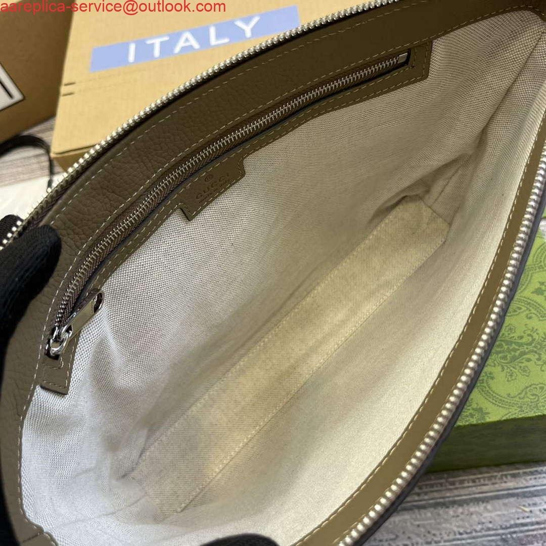 Replica Gucci 696009 Jumbo GG Medium Messenger Bag Taupe