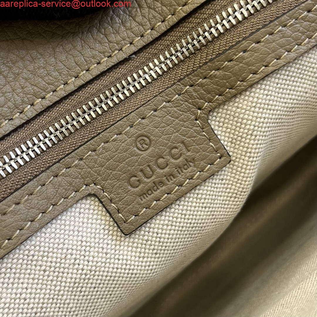 Replica Gucci 696009 Jumbo GG Medium Messenger Bag Taupe