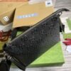 Replica Gucci 696009 GG Embossed Medium Messenger Bag Black