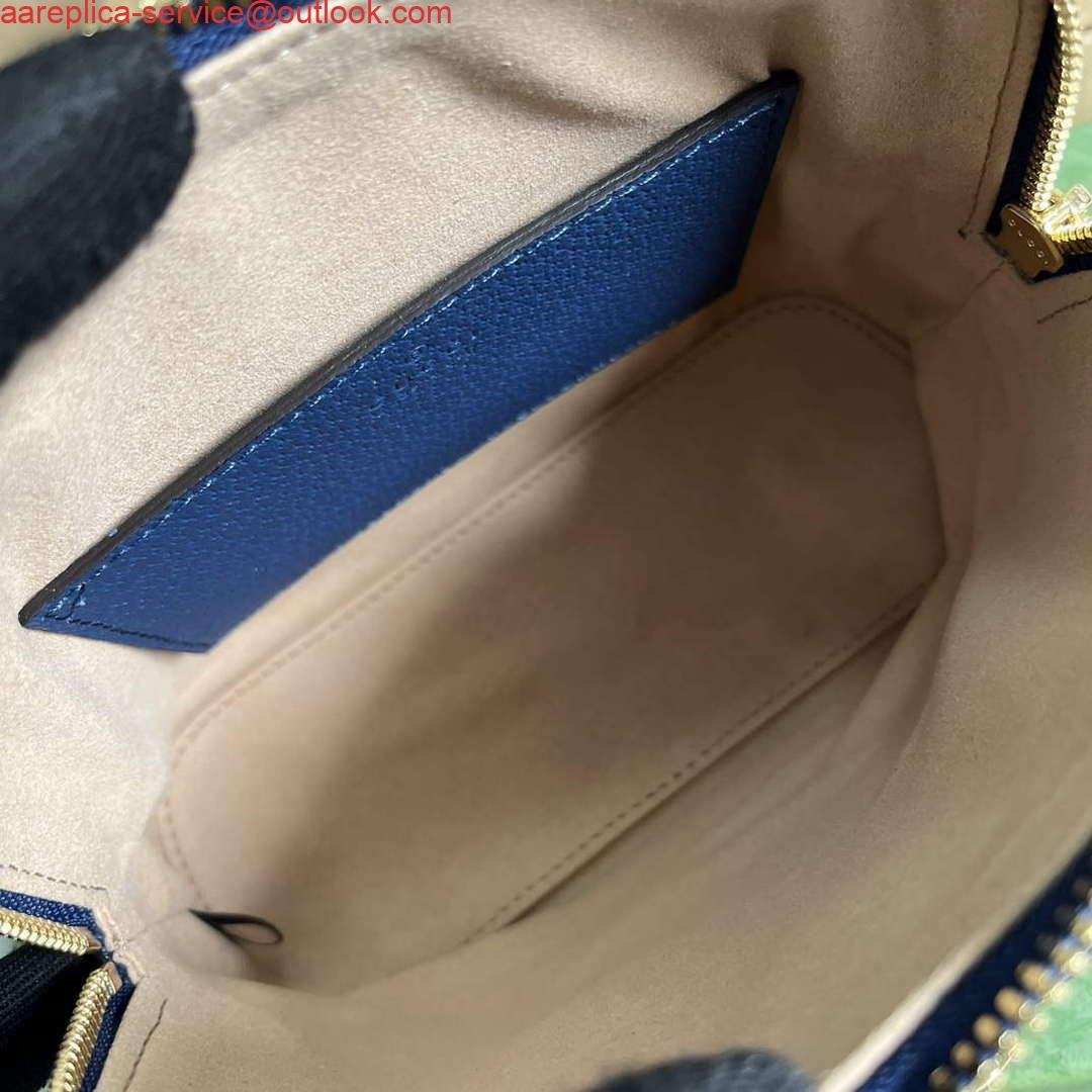 6532889238cc8.jpg Replica Gucci 715775 Gucci Diana Mini Tote Bag Royal blue leather