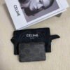 Replica Celine 10I583 Card Holder With Flap Triomphe In Triomphe Canvas Tan