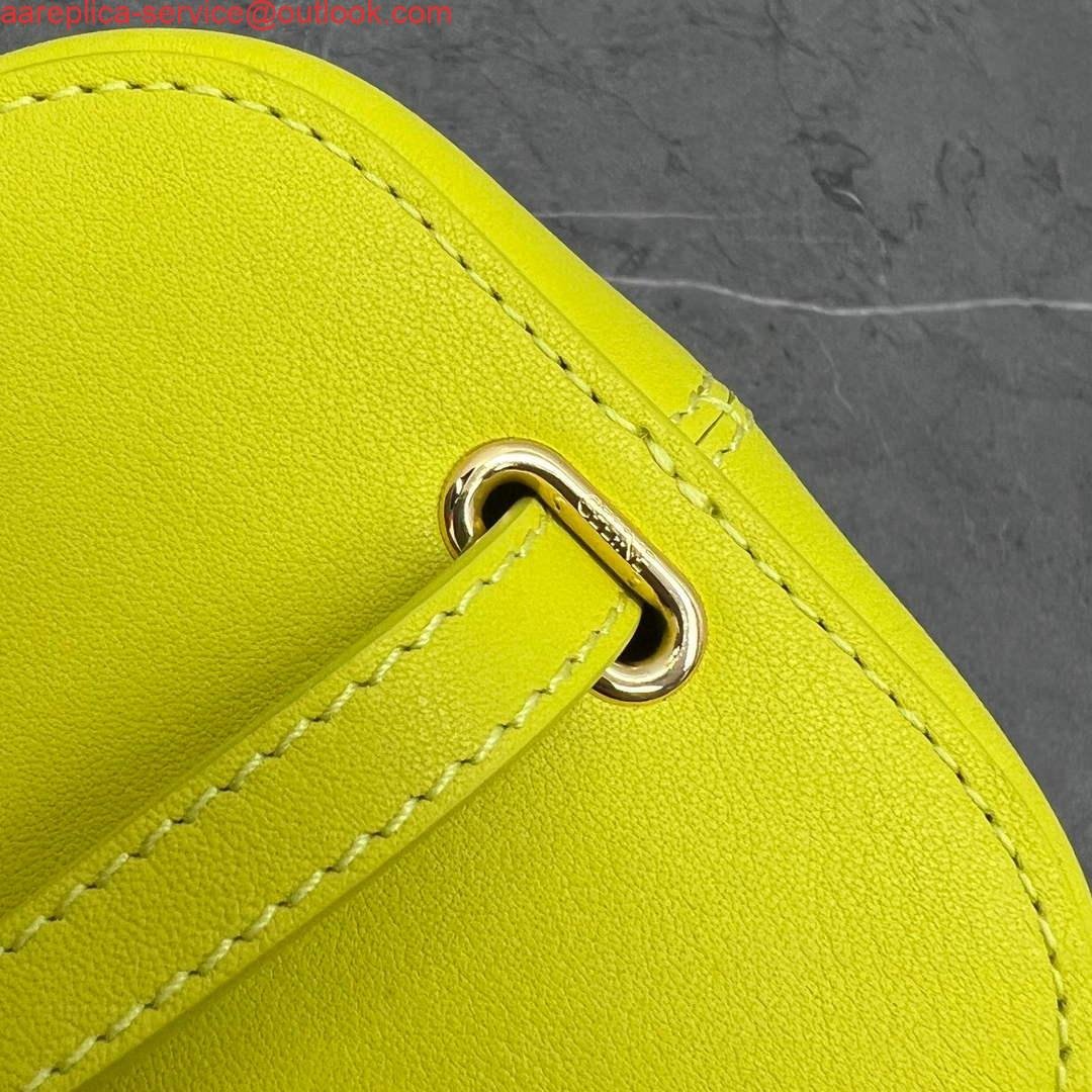Replica Celine 199263 SMALL BOX cuir triomphe in Smooth Calfskin Yellow