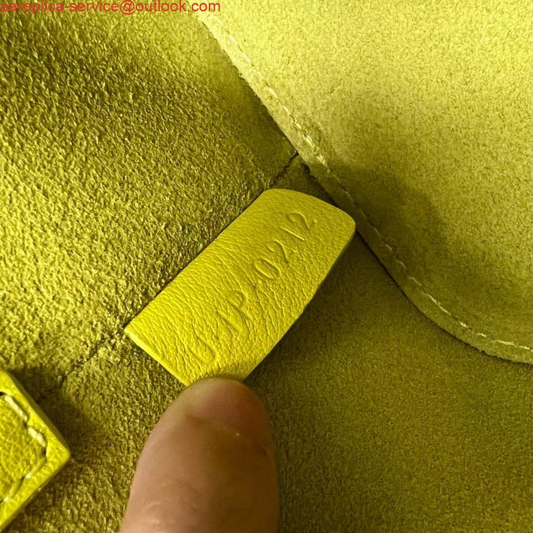 Replica Celine 199263 SMALL BOX cuir triomphe in Smooth Calfskin Yellow