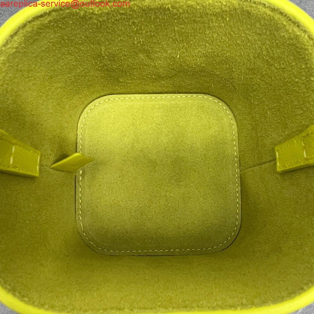 Replica Celine 199263 SMALL BOX cuir triomphe in Smooth Calfskin Yellow
