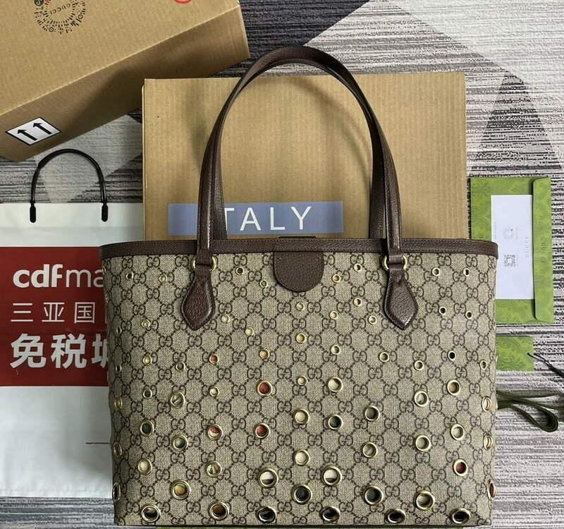 65328a61449e4.jpg Replica Gucci 631685 Ophidia GG medium tote brown
