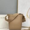 Replica Celine 178303 Sangle Small Bucket Bag in Soft Grained Calfskin Apricot