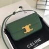 Replica Celine 194143 Triomphe Shoulder Bag in Natural Calfskin Green