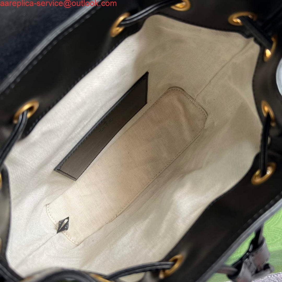 Replica Gucci 702101 Bamboo backpack Black