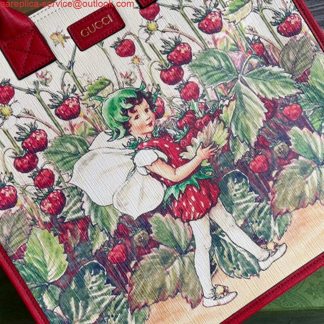 65328fec5902b.jpg Replica Gucci 550763 Children's Fairy Print Large Tote Bag Red
