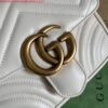 Replica Gucci 739682 GG Marmont Matelassé mini tote bag White