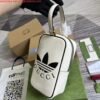 Replica Adidas x Gucci mini top handle bag 702387 White leather