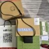 Replica Adidas x Gucci card case with Horsebit 702248 Black and off-white leather