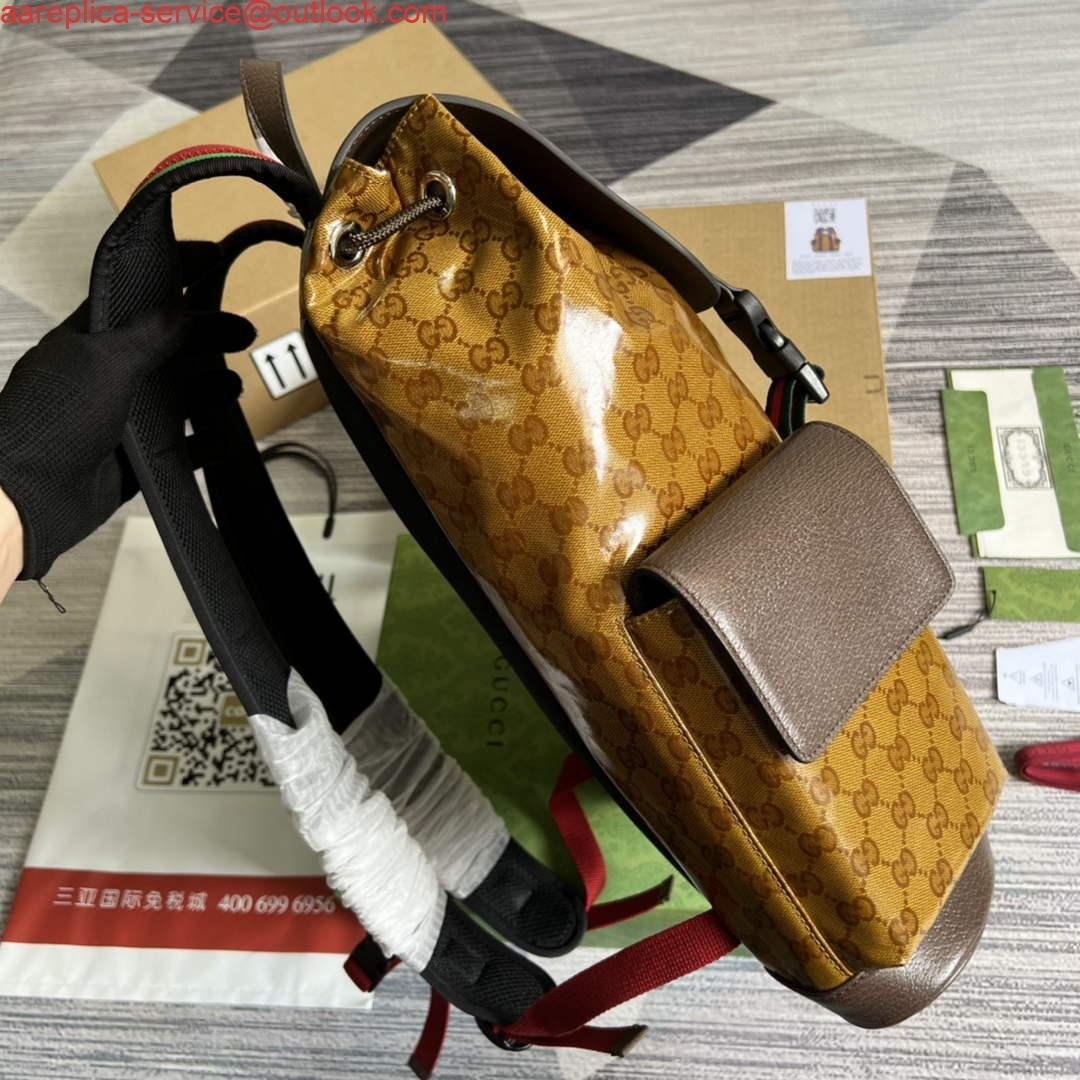 Replica Adidas x Gucci backpack ‎495563 Beige and brown
