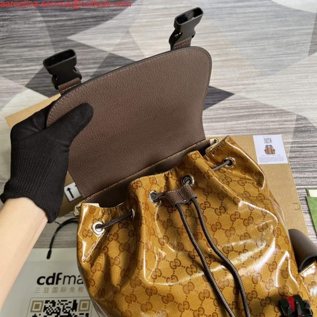 Replica Adidas x Gucci backpack ‎495563 Beige and brown