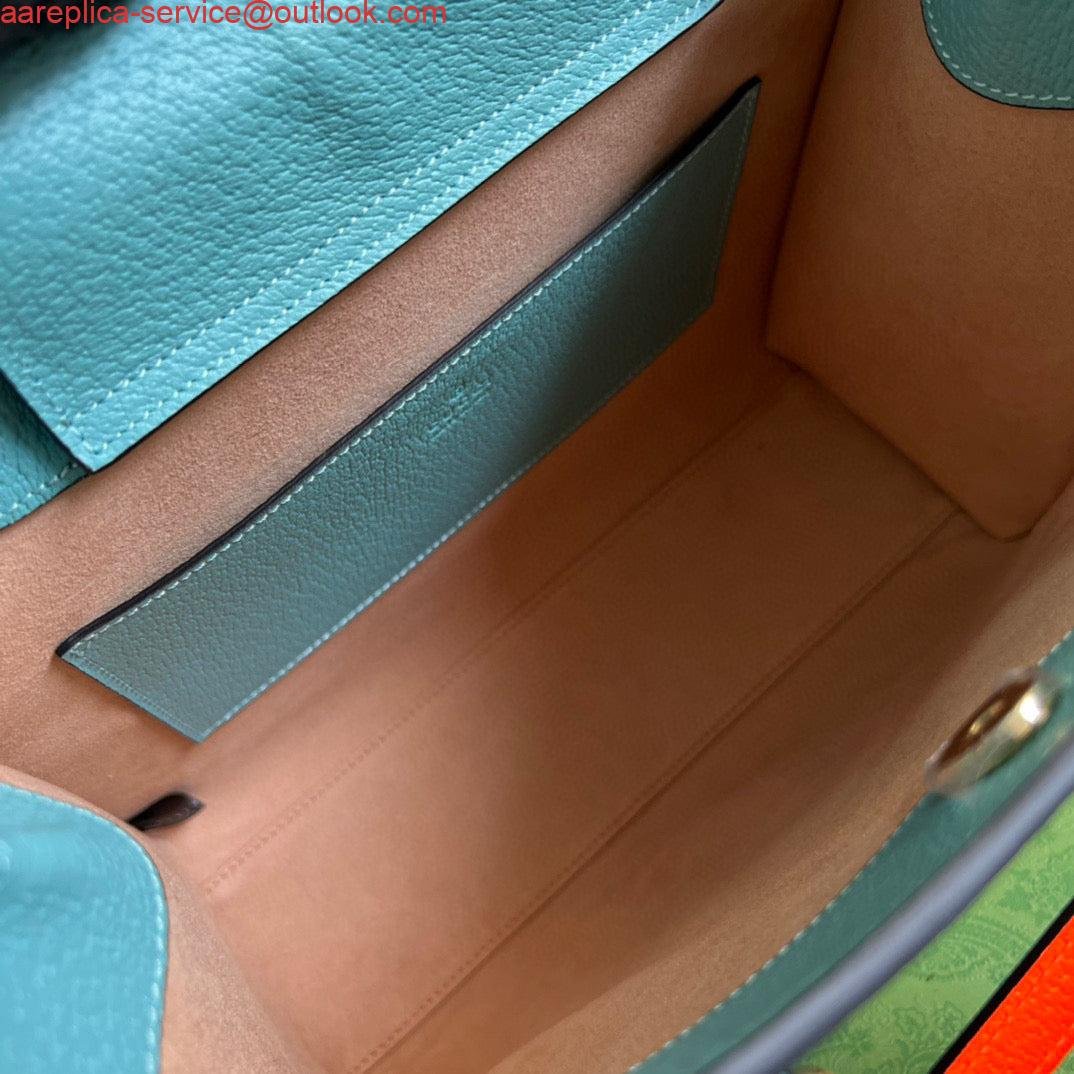 6532a1e3528c6.jpg Replica Gucci 702721 Diana Small Tote Bag Light blue leather
