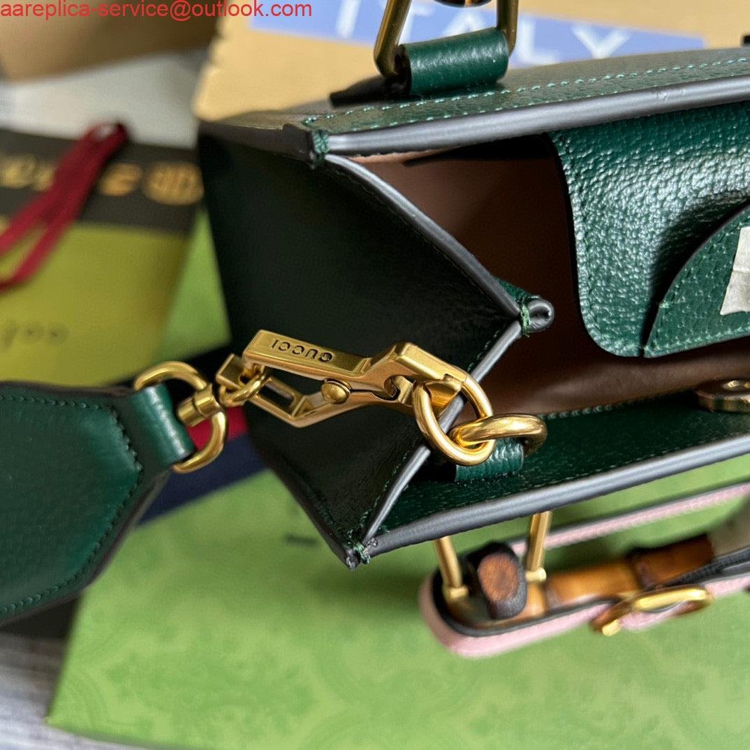 6532a3b2a0623.jpg Replica Gucci 702732 Diana Mini Tote Bag Green leather