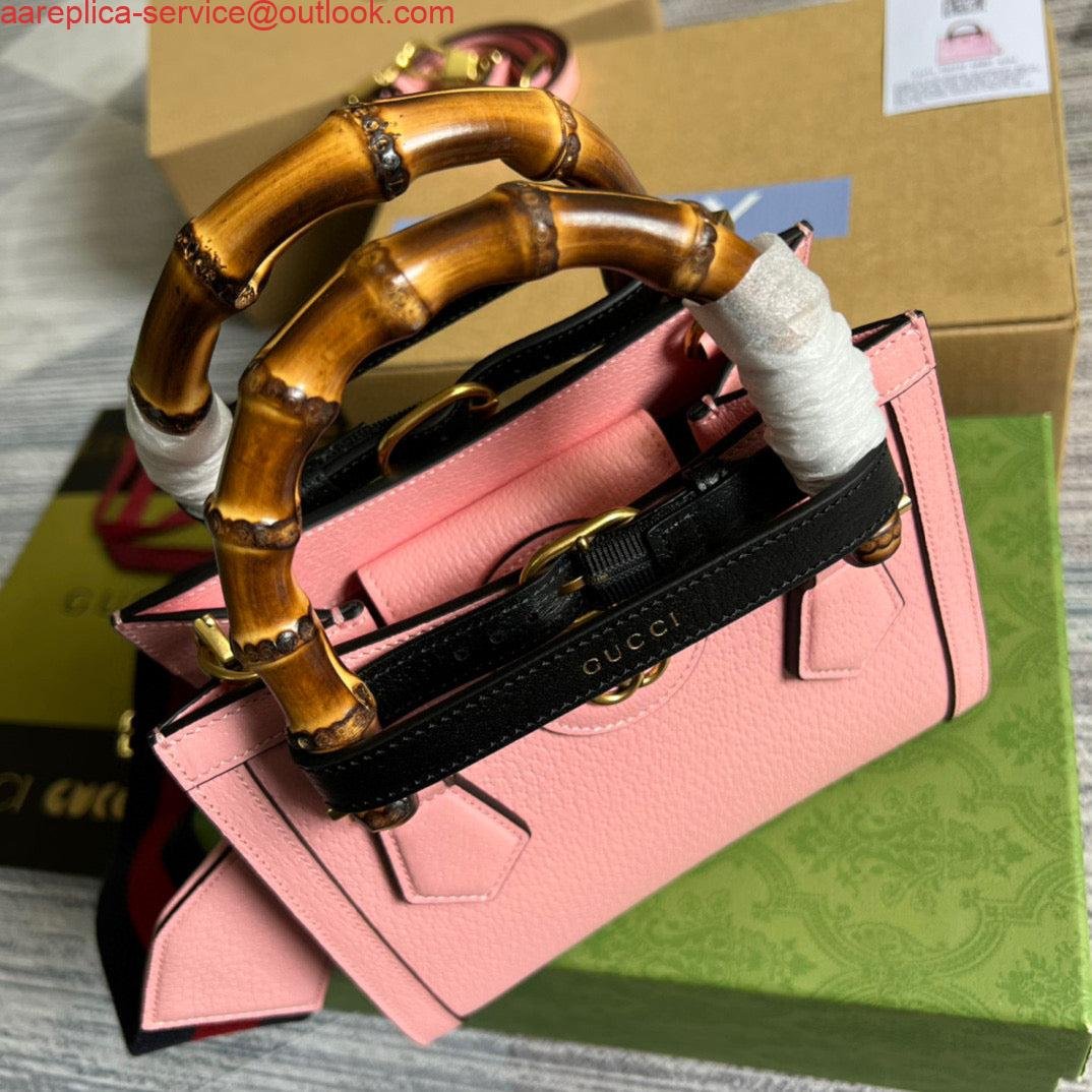6532a3df49c6d.jpg Replica Gucci 702732 Gucci Diana Mini Tote Bag Pink leather